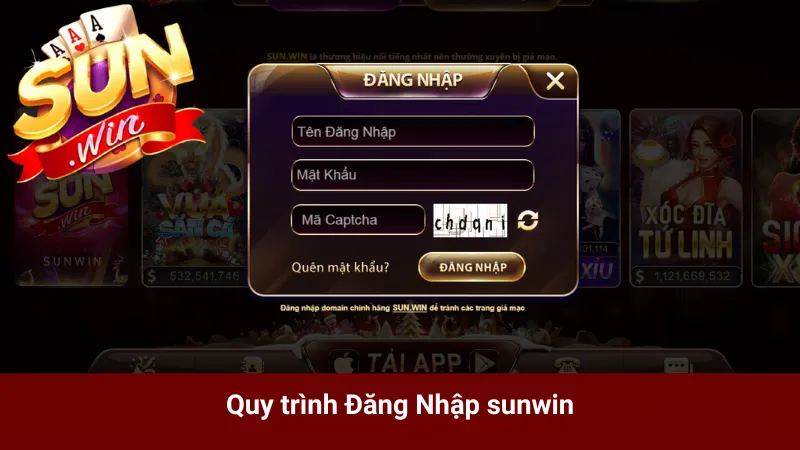 Quy trình Đăng Nhập sunwin